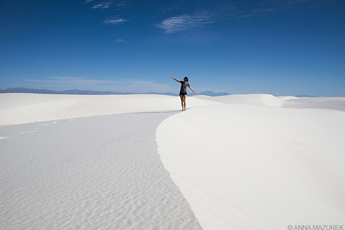 White Sands New Mexico, Photography by Anna Mazurek. Image may not be reproduced without permission.