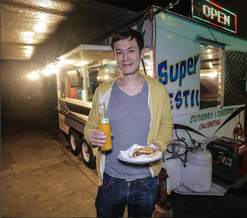 Peterson contributes his love of street food to his ability to travel frugally. Photo credit: Lucas Peterson