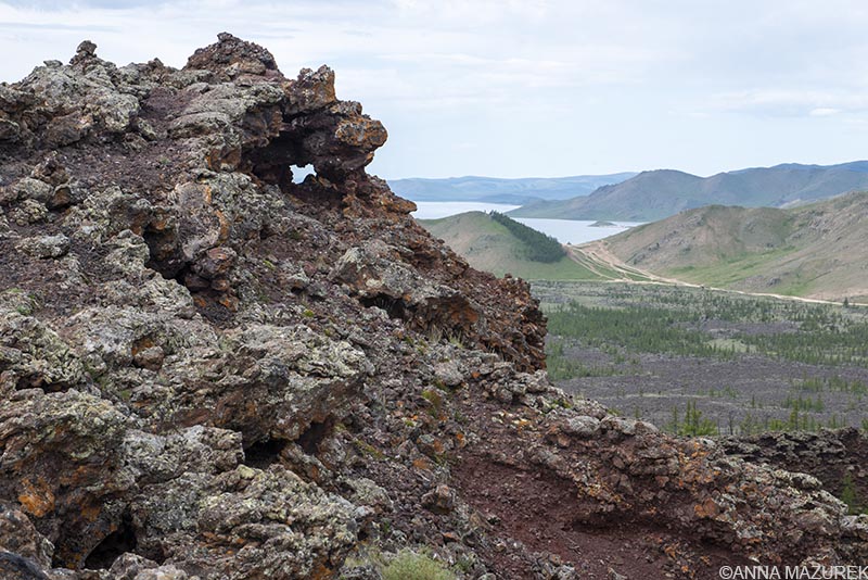 Lake Terkhiin Tsagaan Nuur, Volcanic crater, Mongolia 